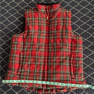 Plaid Chaps Petite Vest LG